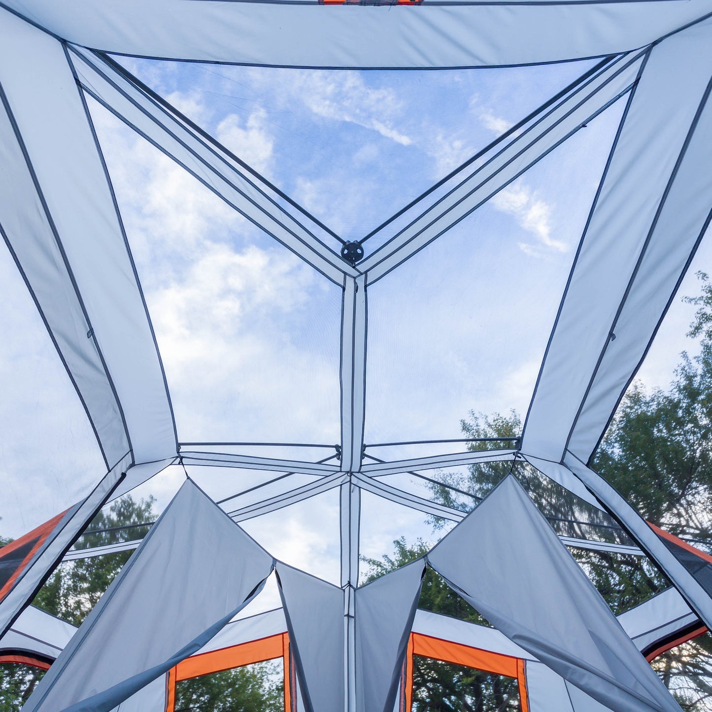 Ozark Trail 20' X 18' 12-Person 3-Room Instant Cabin Tent with Screen Room, 56.5 Lbs