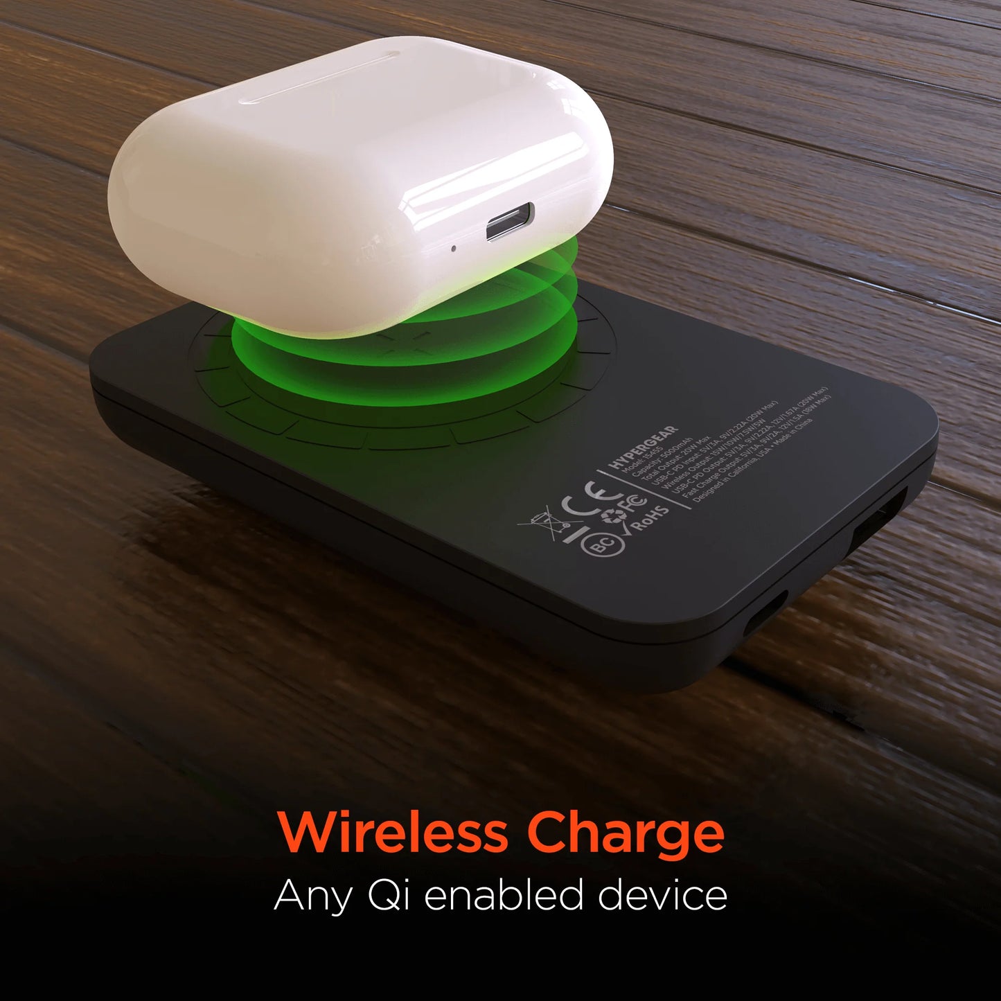 Hypergear 5000Mah Magnetic Wireless Power Bank