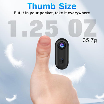 I3 4K Thumb Action Camera, Tiny Size, Mount Anywhere, Small Body Camera