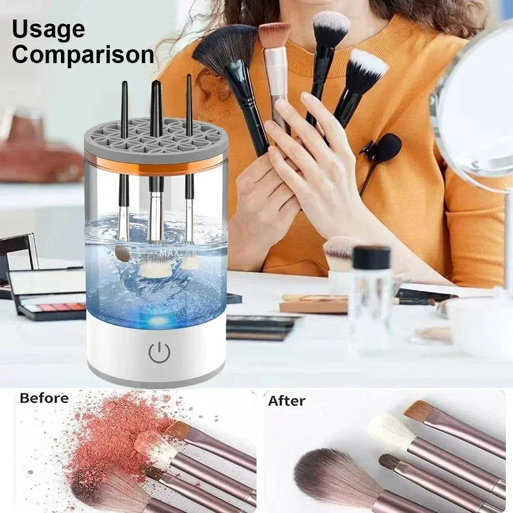 New Electric Automatic Rotating Makeup Brush Cleaner Cosmetic Brush Washing Machine
