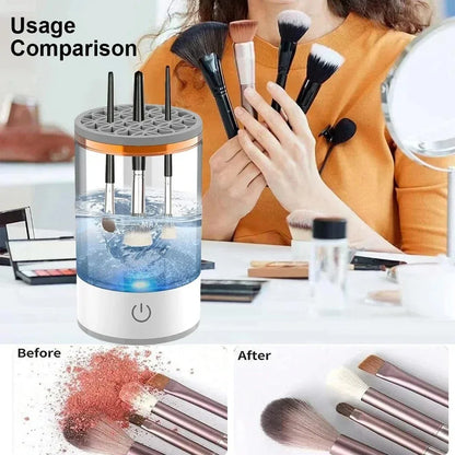 New Electric Automatic Rotating Makeup Brush Cleaner Cosmetic Brush Washing Machine