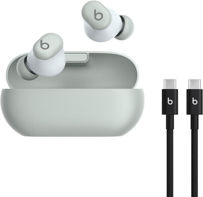 Beats Solo Buds - Wireless Bluetooth Earbuds | 18 Hours of Battery Life | Apple & Android Compatibility | Built-In Microphone - Transparent Red