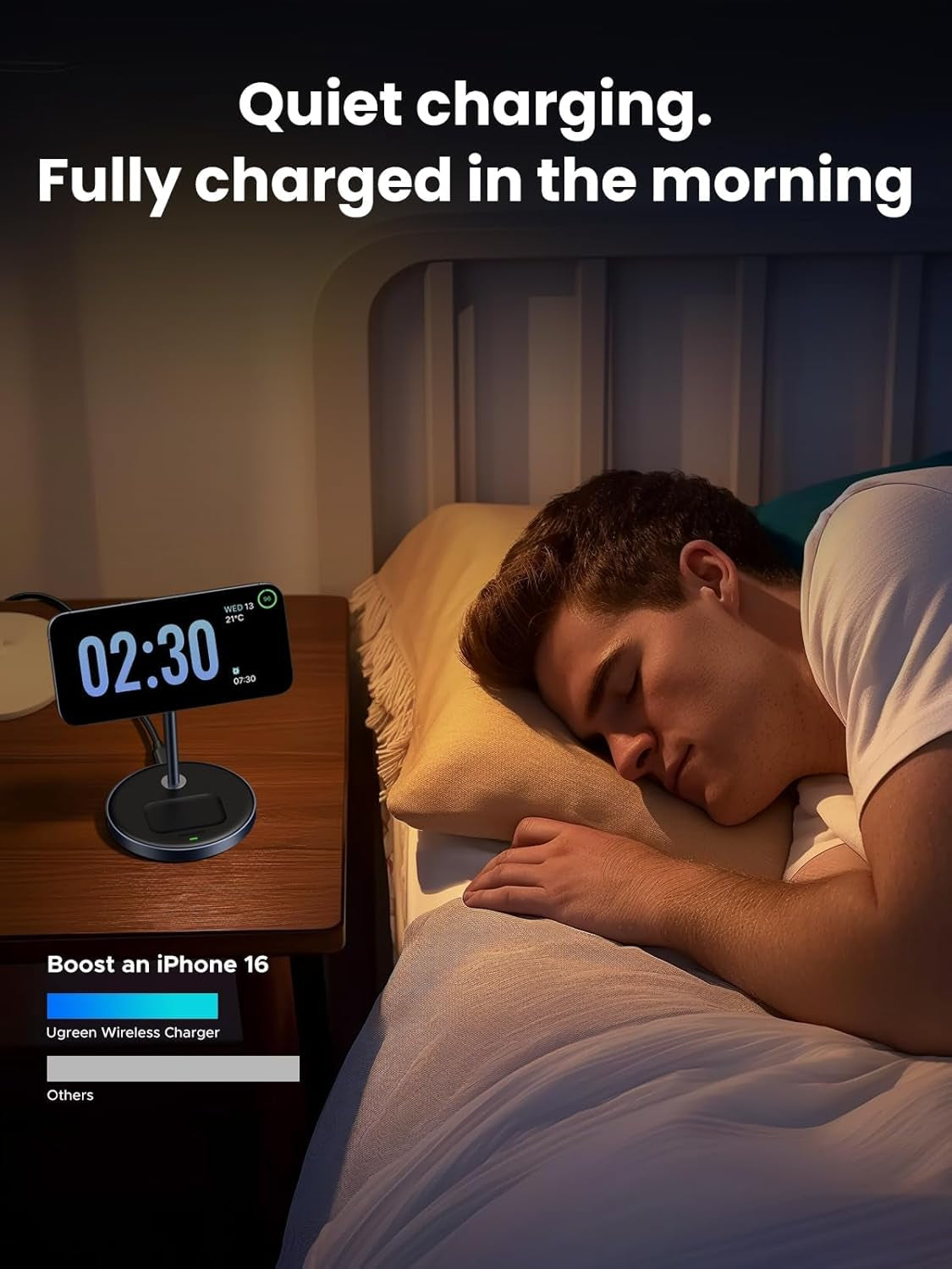 UGREEN Mag Flow 2-in-1 Magnetic Wireless Charging Station for iPhone & Air Pods