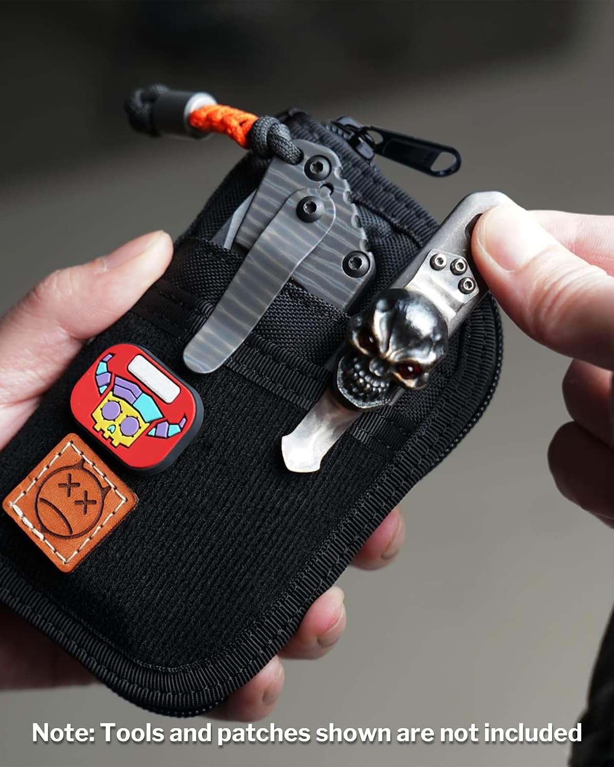 Viral Vault VE10 Compact EDC Organizer Pouch — 500D Fabric, YKK Zipper & Multi-Pocket Storage