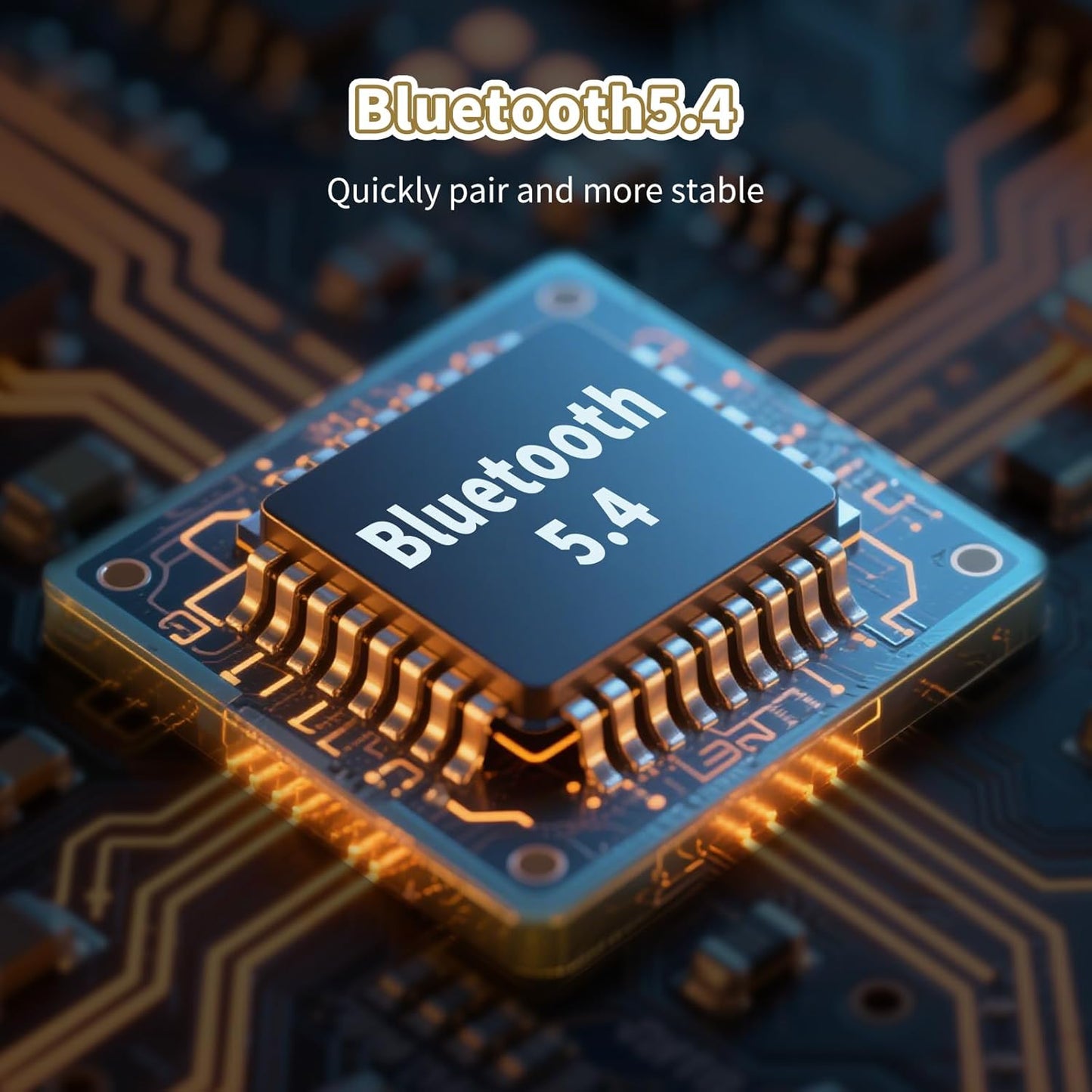 KVIDIO Bluetooth Headphones over Ear, 65 Hours Playtime Wireless Headphones with Microphone, Foldable Lightweight Headset with Deep Bass, Hifi Stereo Sound Low Latency for Travel Work Cellphone