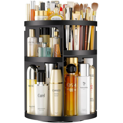 360 Degree Rotating Makeup Organizer, Extra Large Capacity Perfume Organizer, Removable DIY 7 Layers Make up Organizer for Vanity, Cosmetic Display Case Organizador De Maquillaje (Clear)