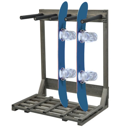 Damarco Wood Freestanding Ski/Snowboard Rack