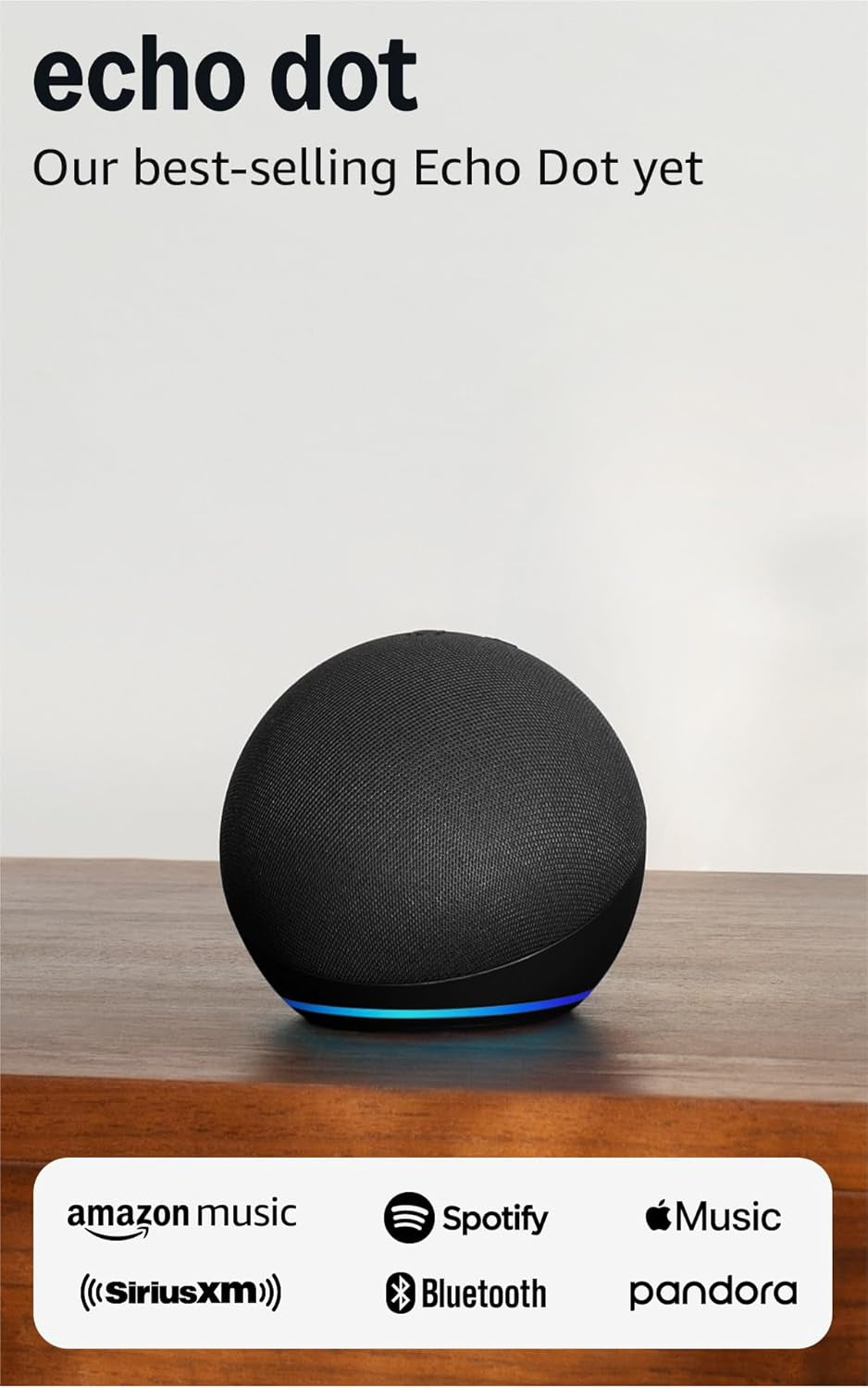 Echo Dot (Newest Model) - Vibrant Sounding Speaker, Designed for Alexa+, Great for Bedrooms, Dining Rooms and Offices, Charcoal