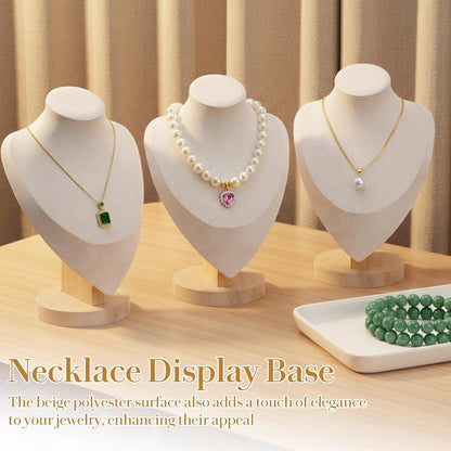 Viral Vault™ Luxe Display™ — 3-Piece Jewelry Necklace Display Stand Set