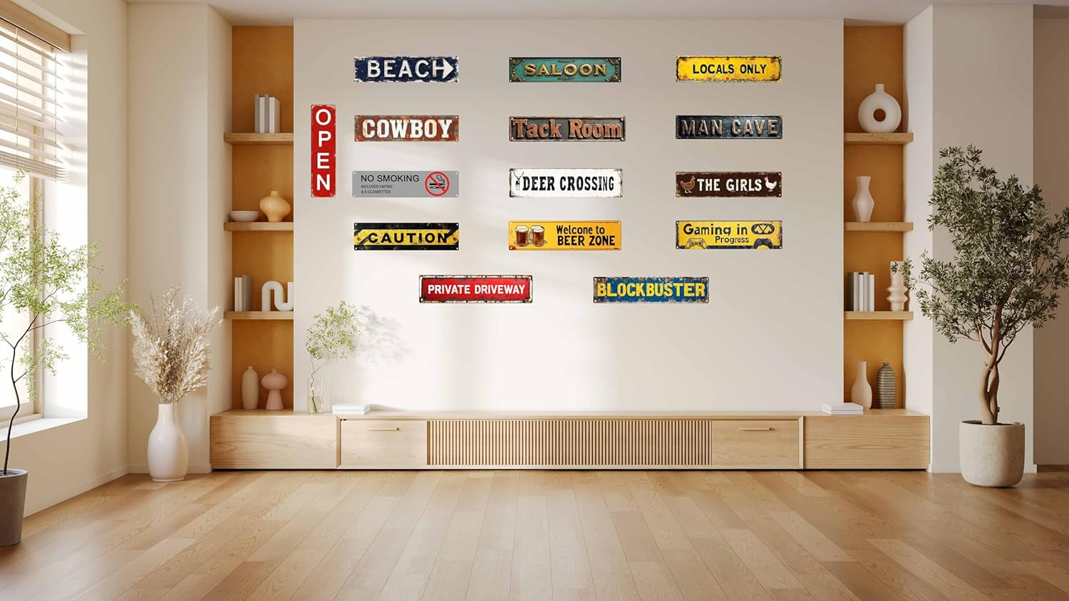 Vintage Tin MAN CAVE Sign Retro Metal Sign,Suitable for Home, Cafe, Club, Bar, Garage, Gym, Restaurant Plaque 4X16 Inch