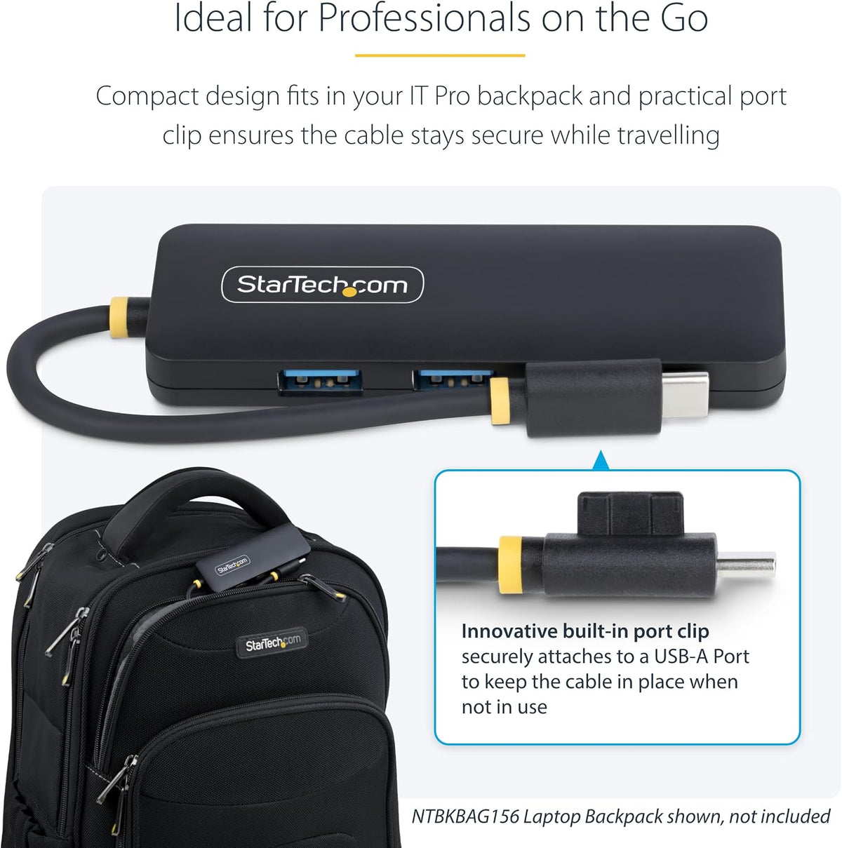 4-Port USB-C Hub with USB 3.0 – 5Gbps High-Speed Data Transfer