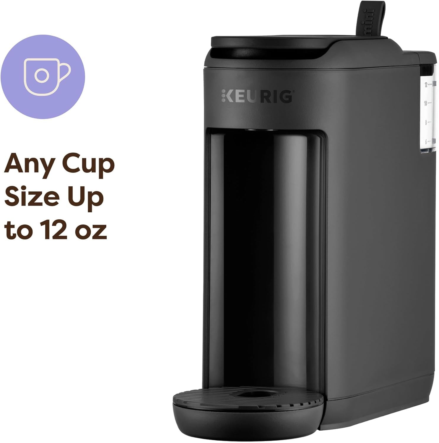 Keurig K-Mini Mate Single Serve Coffee Maker – Ultra-Compact 4” Width, Travel Mug Friendly, Ideal Holiday Gift for Small Spaces, Black