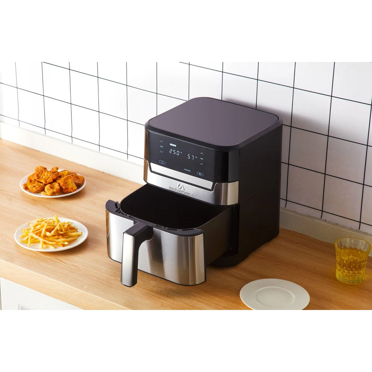 Uber Appliance Air Fryer XL 7 Quart – Digital Ceramic Non Stick Air Fryer