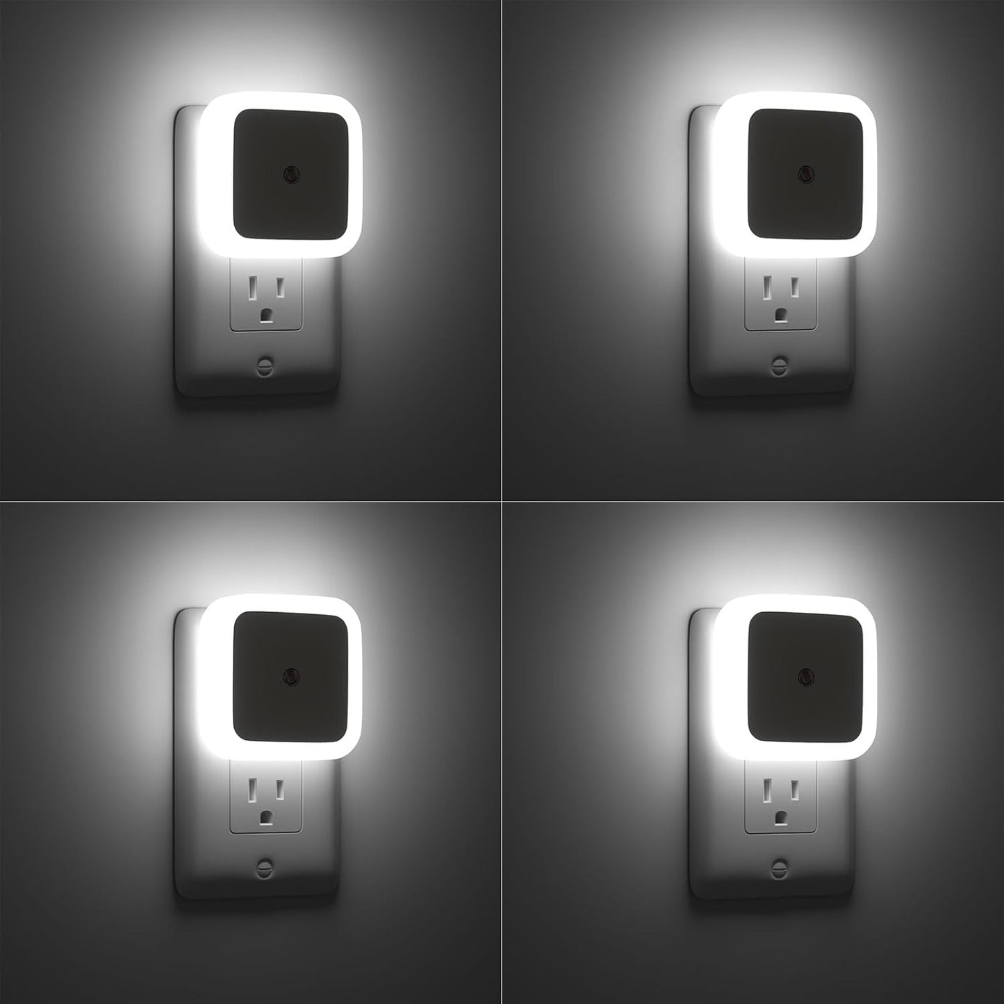 Sujeet Night Light, Night Lights Plug into Wall 4-Pack, Nightlight Plug in Night Lights, Dusk to Dawn Night Lamp Led Night Light for Bedroom, Bathroom, Hallway Warm White