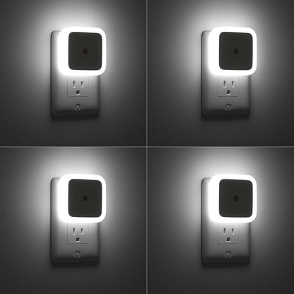 Sujeet Night Light, Night Lights Plug into Wall 4-Pack, Nightlight Plug in Night Lights, Dusk to Dawn Night Lamp Led Night Light for Bedroom, Bathroom, Hallway Warm White