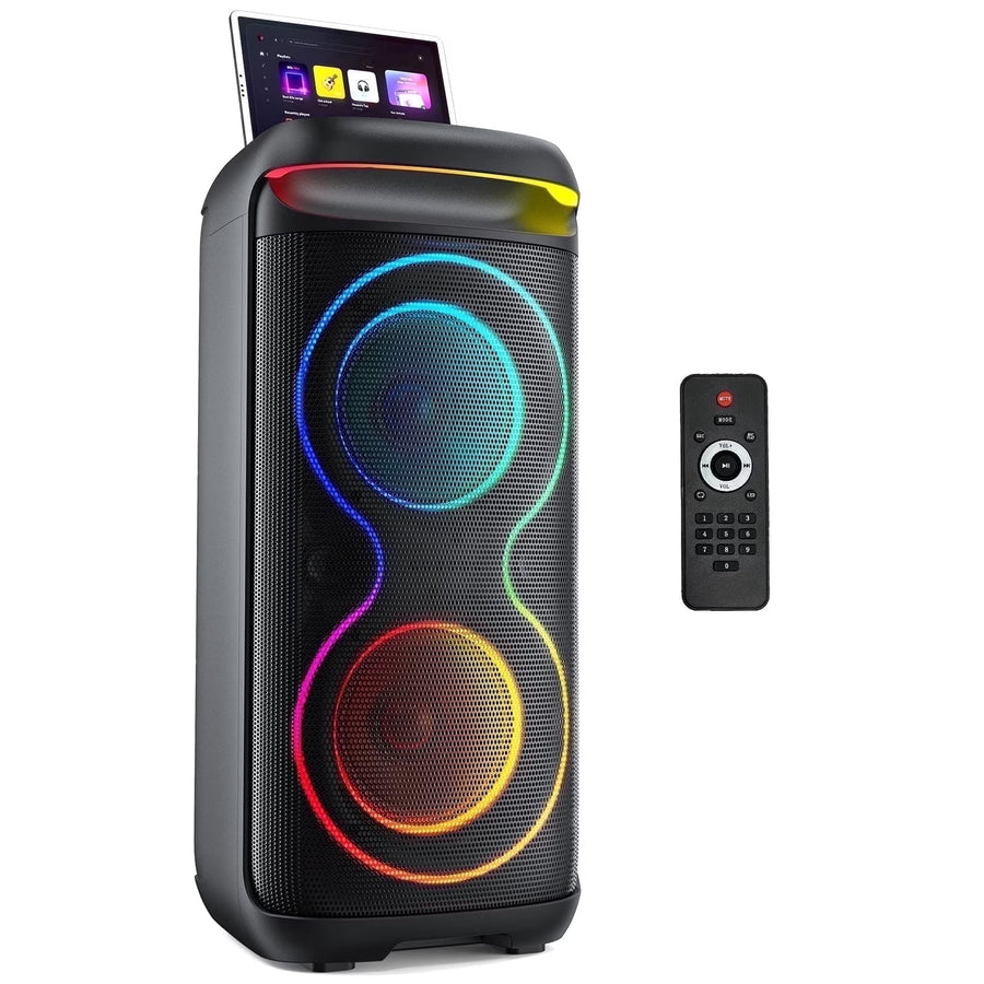 JYX T20 Bluetooth Party Speaker | Portable PA System with Dual 6.5" Subwoofers, RGB Lights & Karaoke