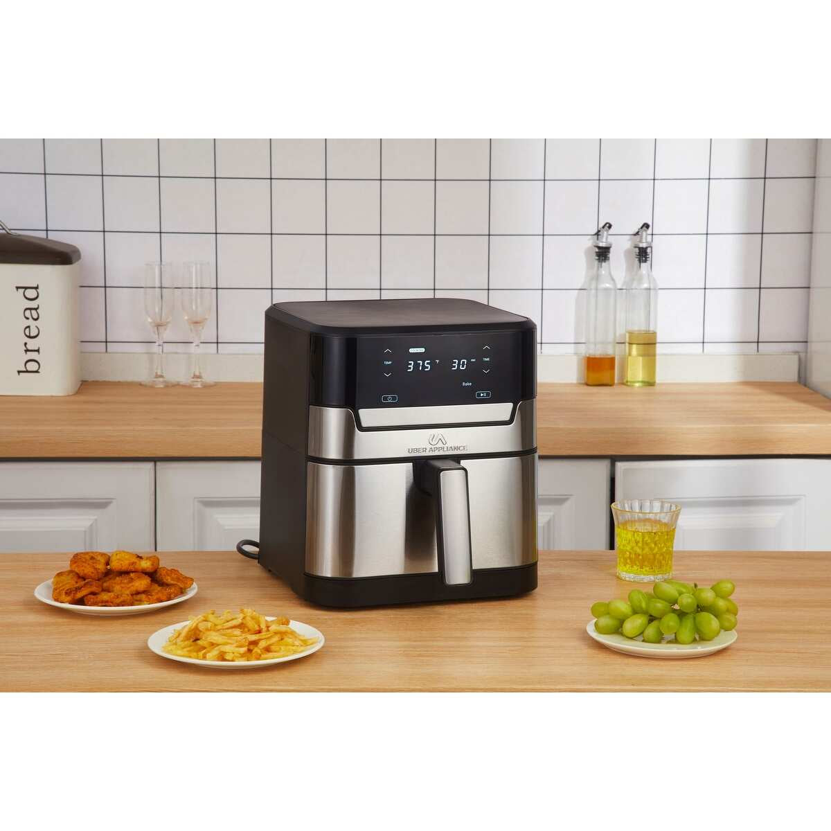 Uber Appliance Air Fryer XL 7 Quart – Digital Ceramic Non Stick Air Fryer