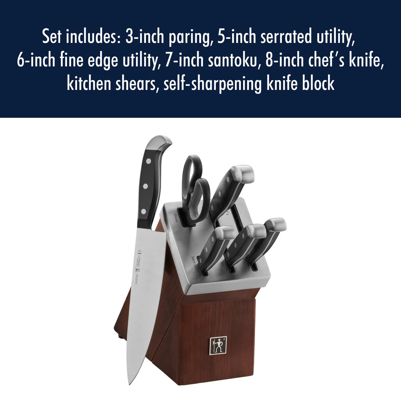 Statement 7-Pc Self-Sharpening Knife Block Set
