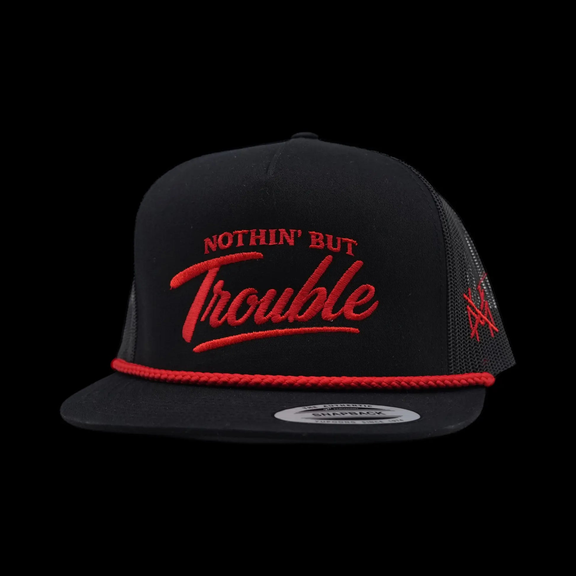 Nothing but Trouble Premium Trucker Snapback Hat