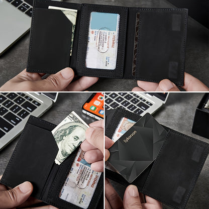 Viral Vault SmartTrack RFID Wallet — Slim Pop-Up Card Holder with AirTag Holder