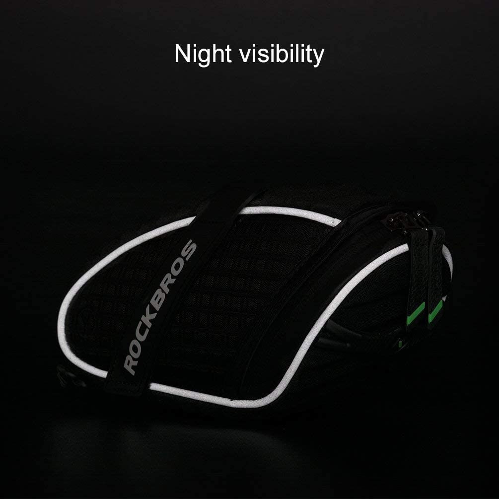 ROCKBROS Bike Seat Bag, Bicycle Saddle Bag under Seat 3D Shell Cycling Seat Pack for Mountain Road Bikes Black