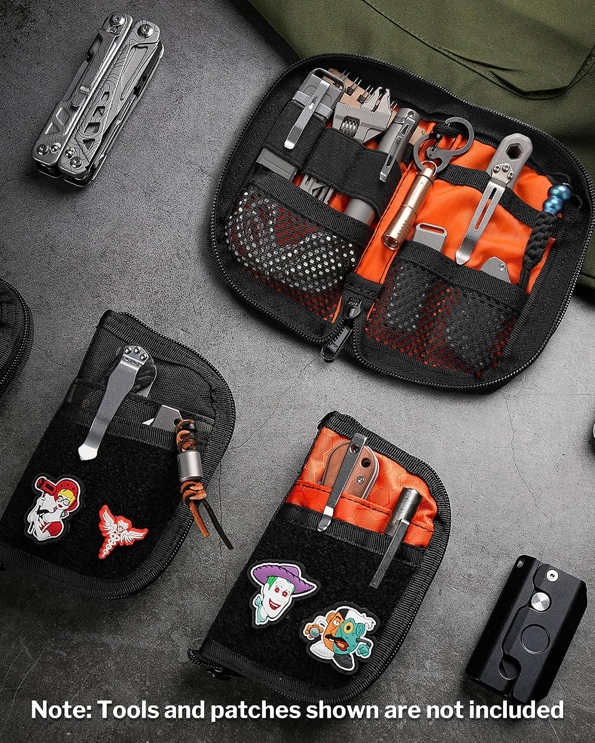 Viral Vault VE10 Compact EDC Organizer Pouch — 500D Fabric, YKK Zipper & Multi-Pocket Storage