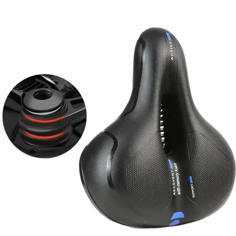 ESLNF Hollow Breathable Bicycle Saddle MTB Road Bike Saddle Shock Absorbing Comfortable Big Butt Bike Seat Bicycle Accessories