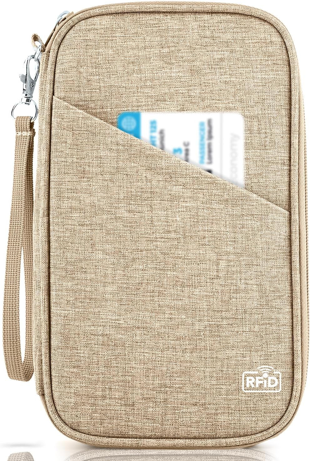 Viral Vault Leather Passport Holder — Genuine Leather, RFID Blocking & Air Tag Holder