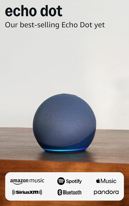 Echo Dot (Newest Model) - Vibrant Sounding Speaker, Designed for Alexa+, Great for Bedrooms, Dining Rooms and Offices, Charcoal