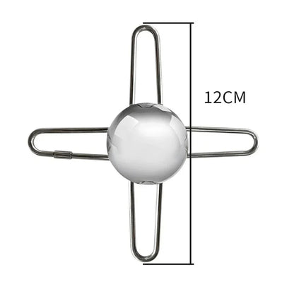 Stainless Steel Espresso Coffee Ice Cube Ball Whiskey Chilling Stone with Holder Reusable Cooling Coffee Tool