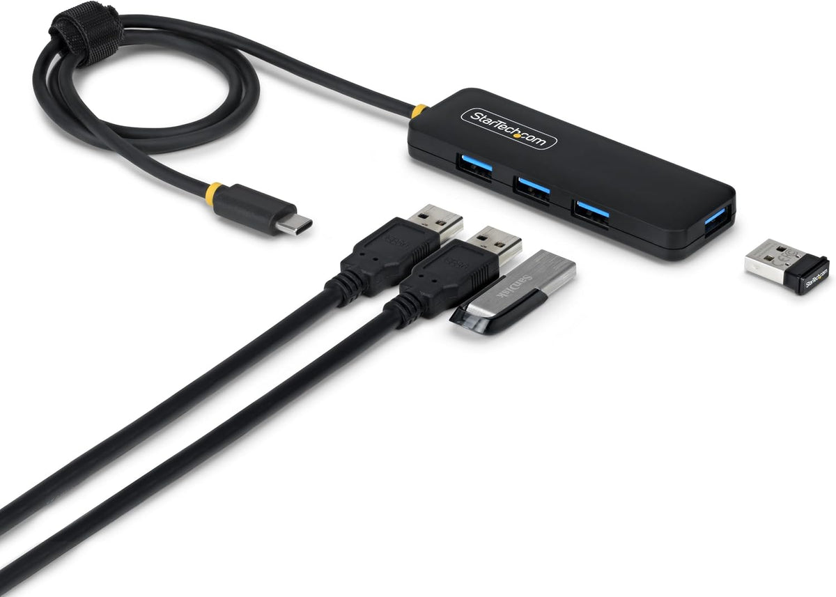 4-Port USB-C Hub with USB 3.0 – 5Gbps High-Speed Data Transfer