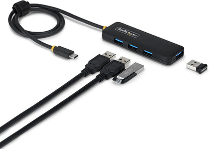4-Port USB-C Hub with USB 3.0 – 5Gbps High-Speed Data Transfer