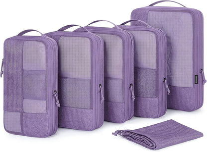 Viral Vault Compression Packing Cubes — 6-Piece Travel Organizer Set