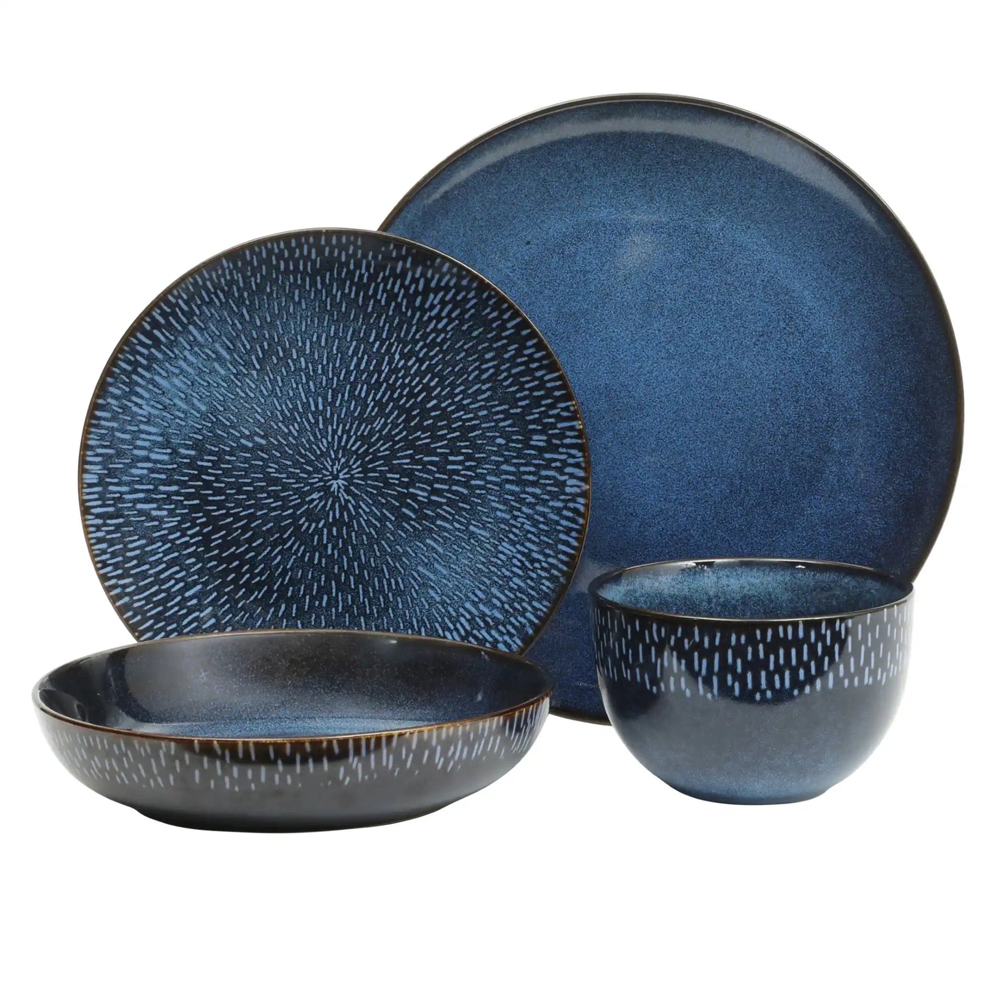 Matisse 16-Piece Dinnerware Set - Cobalt
