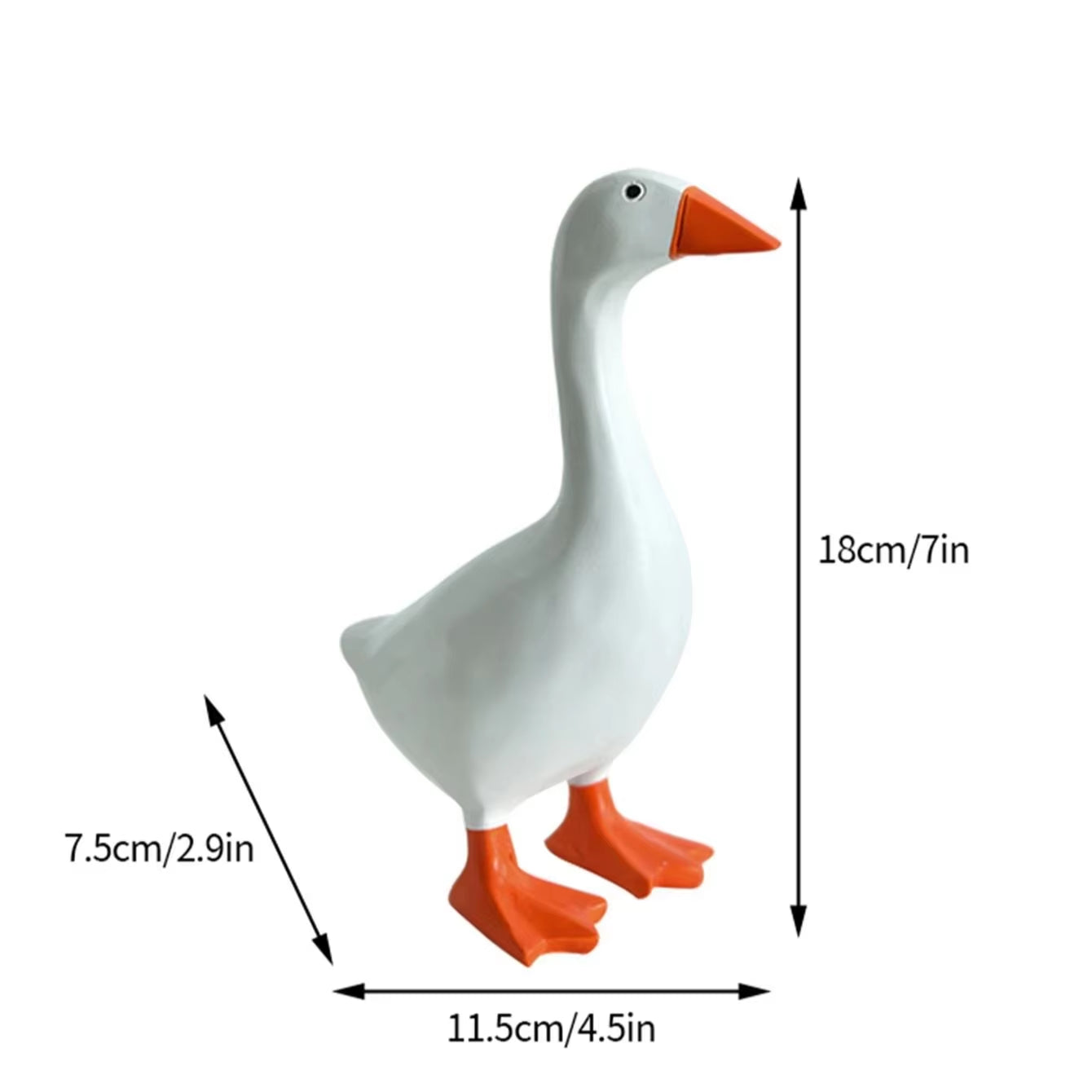 1Pc Magnetic Goose Key Chain Home Decoration Sculpture Office Desk Decoration Resin Goose Duck Sculpture Tool Rack Home Gift