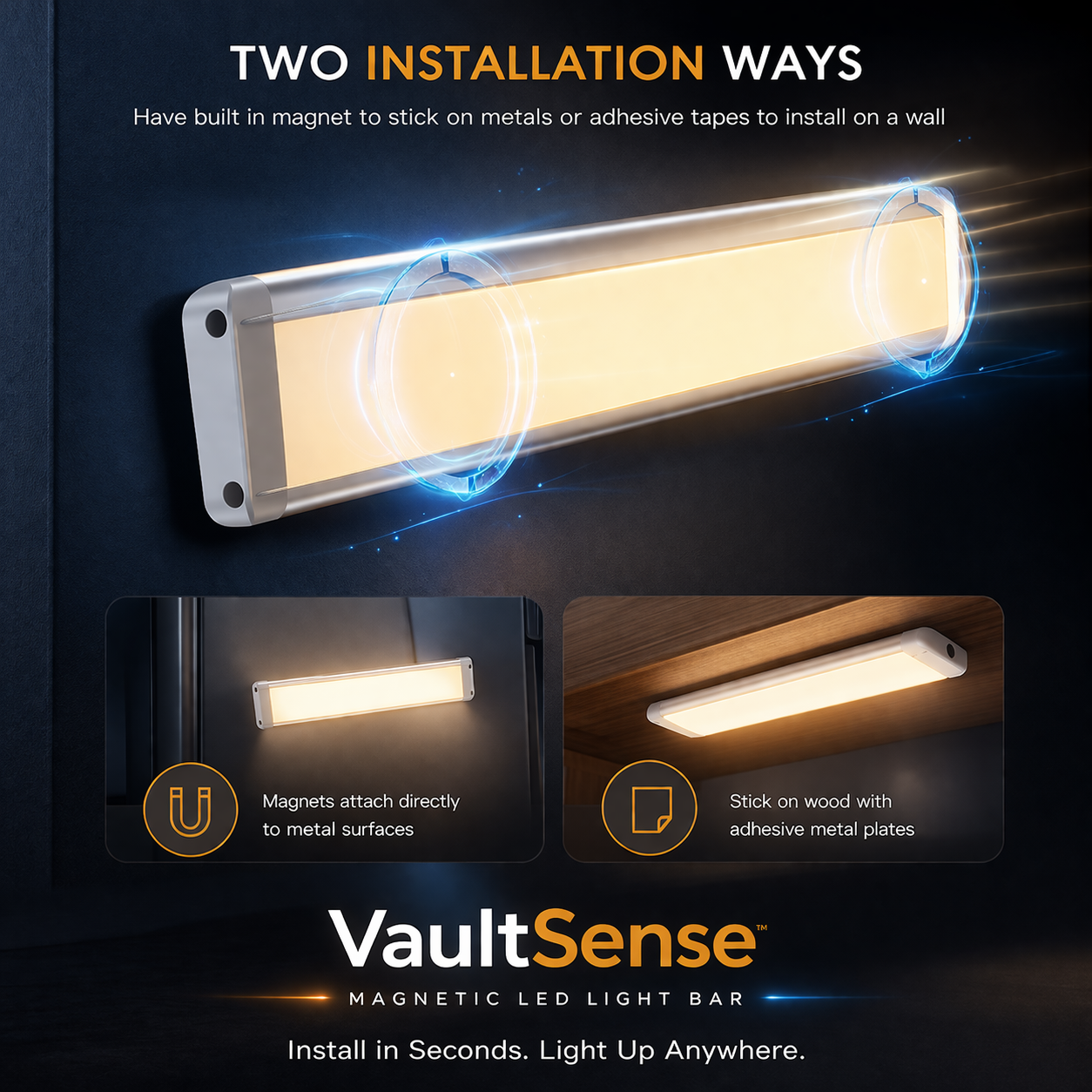 VaultSense™ Motion Sensor Light 2 pack