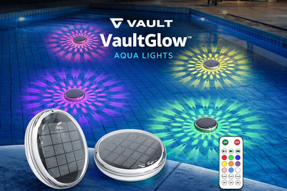 Solar Powered Floating Pool Lights(2 Pack), Pool Lights That Float with Remote Control, 12 Lighting, Timing Mode, IP67 Waterproof for Inground/Above Ground Pool, Pool Party, Bathroom, Bathtub, Garden