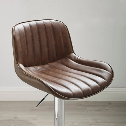 Art Leon Adjustable Swivel Barstool Set – Mid-Century Modern Kitchen & Bar Seating