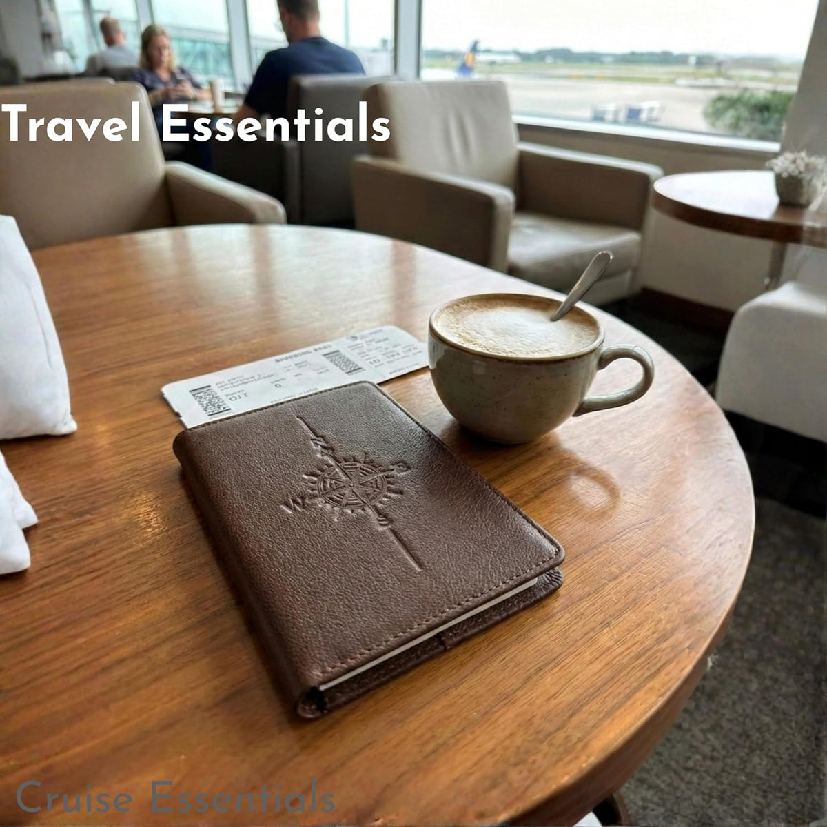  Viral Vault Leather Passport Holder — Genuine Leather, RFID Blocking & Air Tag Holder