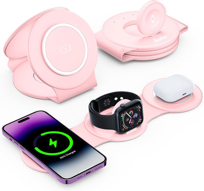 Viral Vault Wireless Charger Travel Case — Hard-Shell Organizer for Hicober 3-in-1 Charging Station