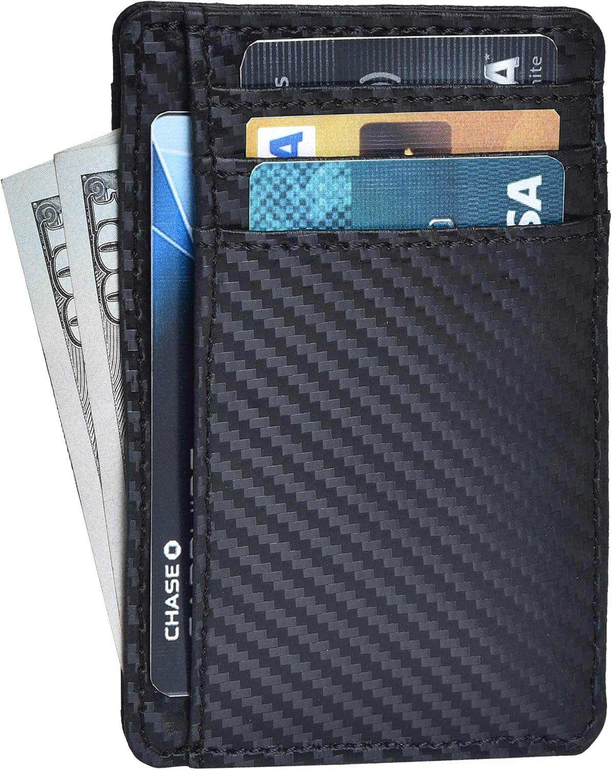 Viral Vault Slim Leather Wallet — Minimalist RFID-Blocking Front Pocket Card Holder