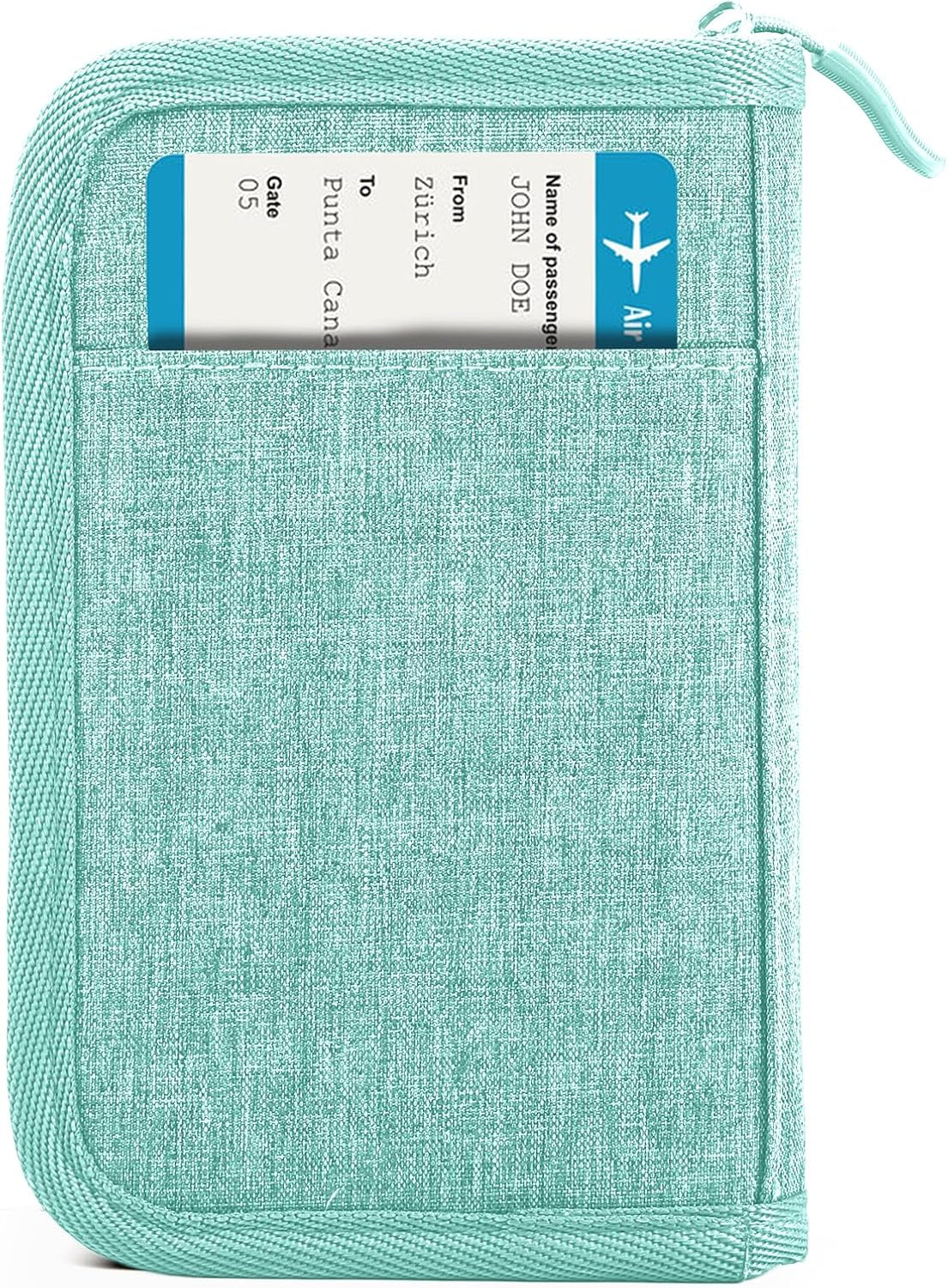 Viral Vault Leather Passport Holder — Genuine Leather, RFID Blocking & Air Tag Holder