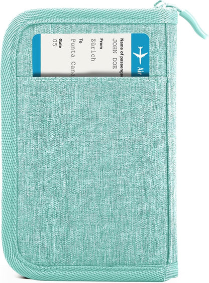Viral Vault Leather Passport Holder — Genuine Leather, RFID Blocking & Air Tag Holder