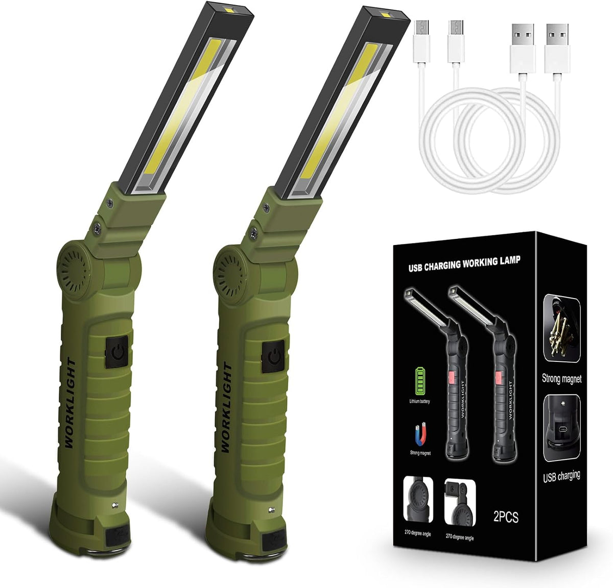 Viral Vault Flex Beam Rechargeable Magnetic Work Light