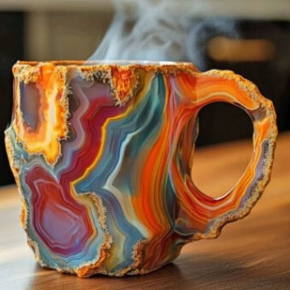 Mineral Crystal Coffee Mugs Resin Gift. Mineral Crystal Coffee Mugs Tumbler