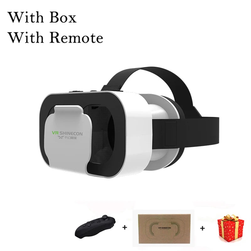 Shinecon VR Glasses 3D Headset Virtual Reality Devices Helmet Viar Lenses Goggle Smartphone Cell Phone Smart Games Mobile Viewer