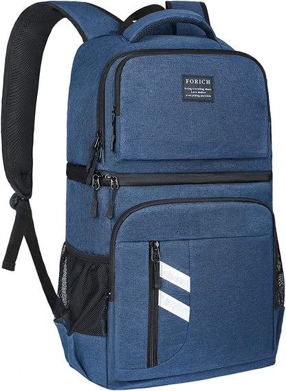 FORICH Backpack Cooler Leakproof Insulated Waterproof Backpack Cooler Bag, Lightweight Soft Beach Cooler Backpack for Men Women to Work Lunch Picnics Camping Hiking, 30 Cans