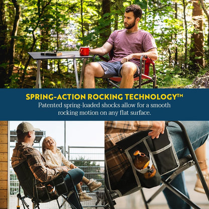 GCI Outdoor Freestyle Rocker XL Portable Folding Rocking Chair and Outdoor Camping Chair