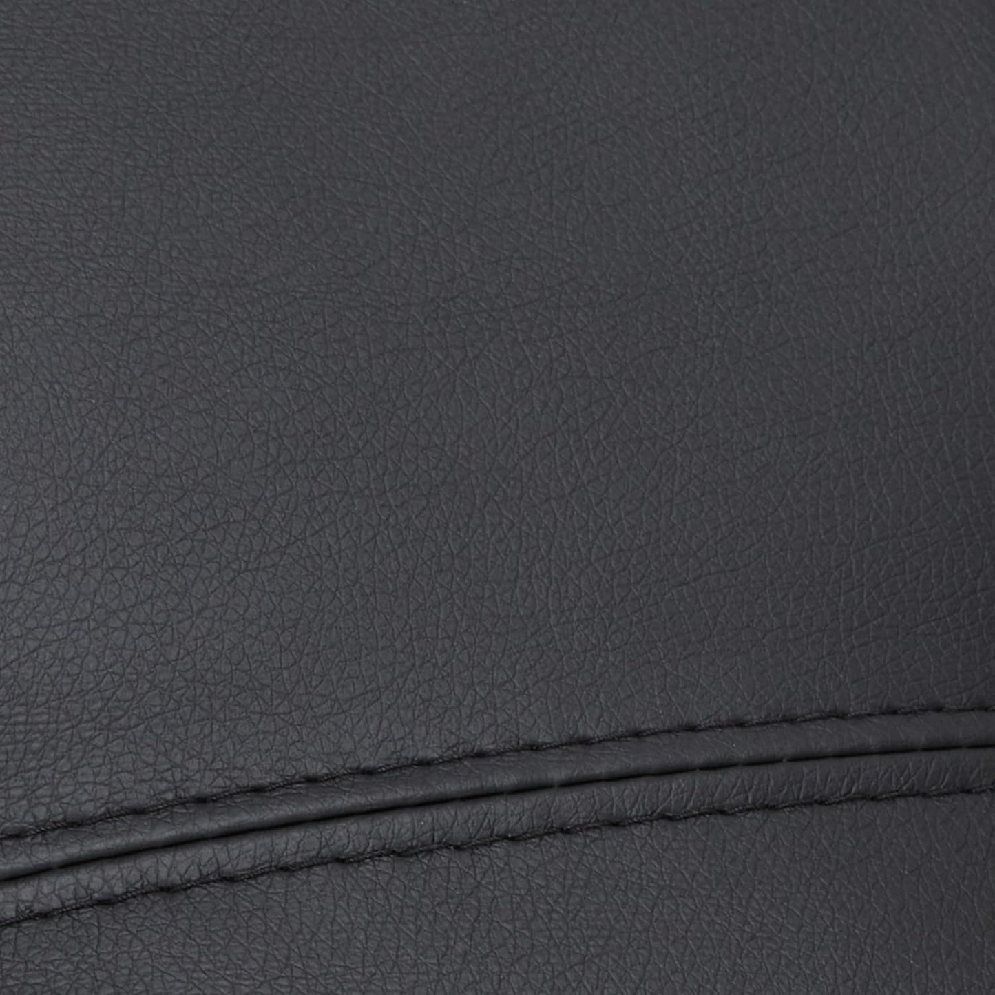 Mcombo Manual Swivel Recliner with Ottoman, Chair Ottoman Set for RV Small Spaces, Living Room, Bedroom, Office 9019 4919 (Faux Leather, Black)