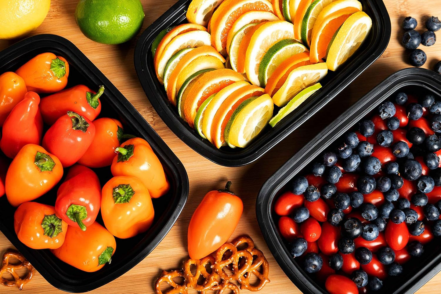 Safeware Meal Prep Container Reusable with Lids [25 Set] 24Oz. Ideal-Food Prep Containers, Food Storage Bento Box, Portion Control | Stackable | Microwave | Dishwasher | Freezer Safe